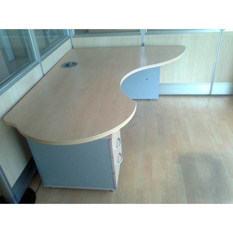 Mesa oficina con buck cajones segunda mano, ocasión, usado, barato Mesa oficina con buck cajones segunda mano, ocasión, usado, barato