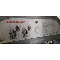 ! Compra tu Maquina biceps y tricepsbarato!. Material marca Bodytone usado en buen estado.