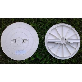 Tapa skimmer circular 240 mm. con cierre.